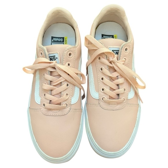 Vans Shoes - NEW VANS Ward Old Skool Low Top Sneakers Rose Smoke Pink and White Sz 8.5